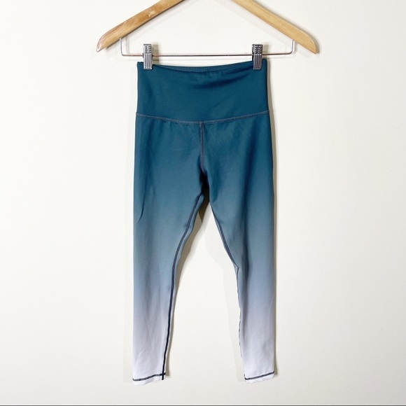 Zyia Light n Tight Jade Ombre High Rise Leggings Size XXS - Picture 2 of 7